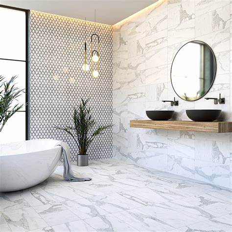 Calacatta Marble Tiles Bathroom Projects