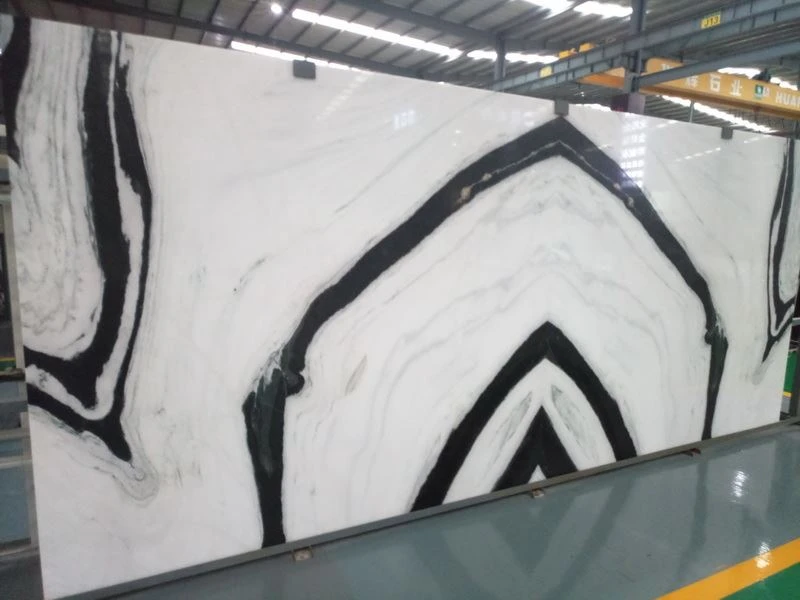 Panda White Marble bookmatched.jpg Panda White Marble bookmatched.jpg