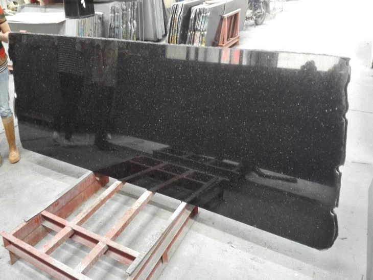 Star Galaxy-Black Galaxy Granite polished half slab