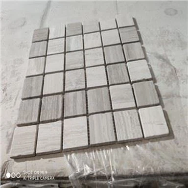 کاشی های معرق مرمر چوبی سفید