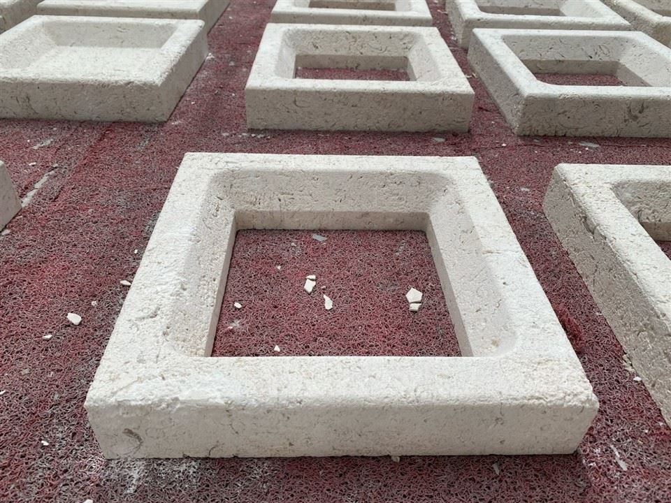 دکور دیوار سنگ آهک قرن خاکستری